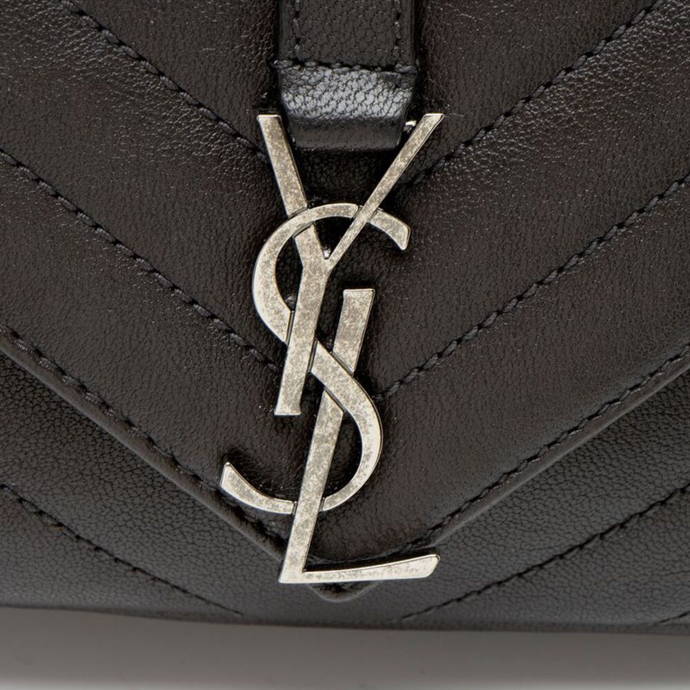 Saint Laurent Matelasse Calfskin Monogram College Mini Shoulder Bag - Picture 9 of 11